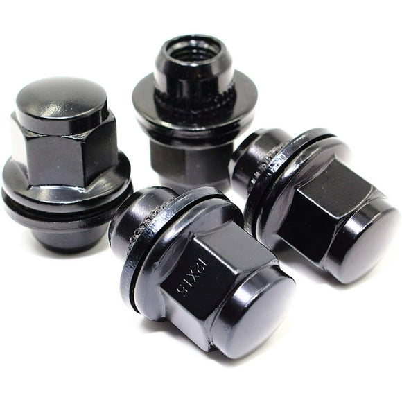 4 Pack White Knight 5307BK-4 Black M12x1.50 M12x1.5 Toyota Tacoma OEM Factory Style Mag Lug Nut with Washer 4 Pack White Knight 5307BK-4 Black M12x1.50 M12x1.5 Toyota Tacoma OEM Factory Style Mag Lug Nut with Washer